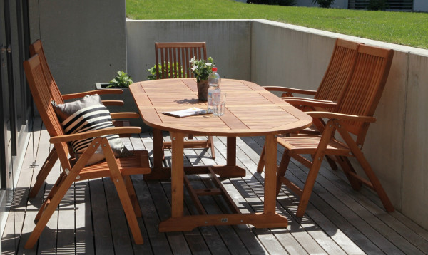 Tisch Torino II 180/240 cm Robinienholz