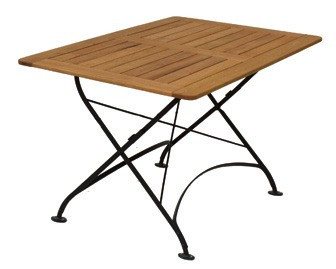 Klapptisch Robinie / Metall Tosca