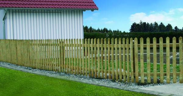 Zaunlatte Kiefer halbrund gefräst KDI