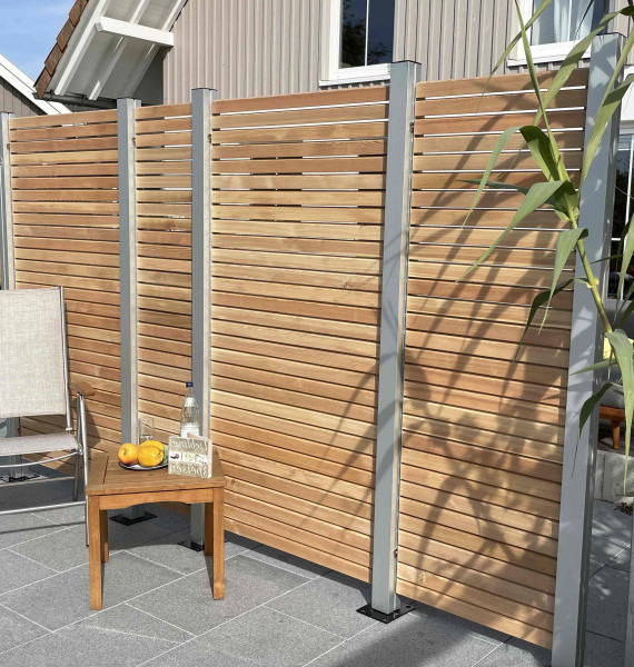 Sichtschutz Rhombus sib.Lärche A-Line