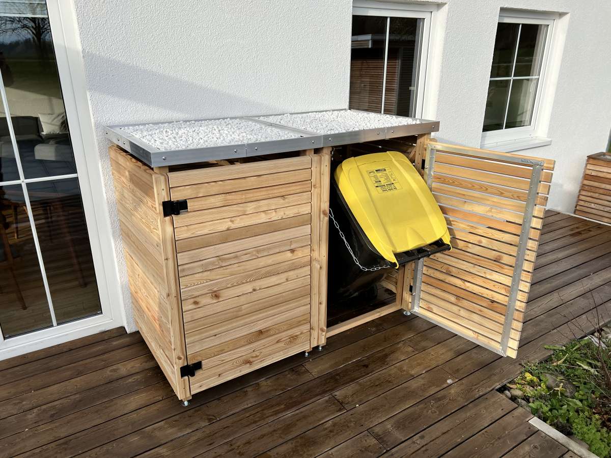 Mülltonnenbox "Vastum L" Lärche Müllbox Vastum L Müllbox