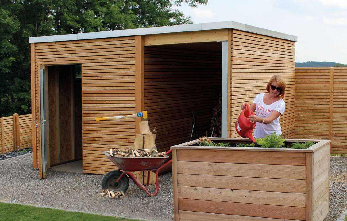KUBUS Doppeltüre mit Alukern 199/205 cm Zubehör Kubus Flex Carport